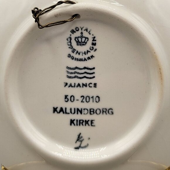 Royal Copenhagen Mini Plate Plaquette Church of Our Lady Kalundborg Kirke Denmar - Picture 4 of 4